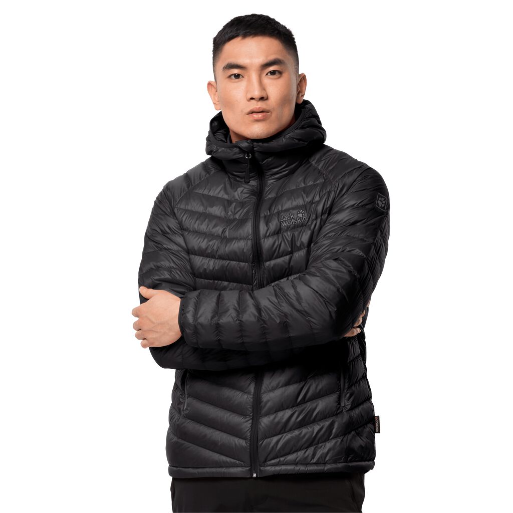 Jack Wolfskin ATMOSPHERE Vestes Homme Noir - DZXQOMY-80